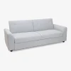 Sofá cama de 3 plazas gris Barita 216x85x85cm