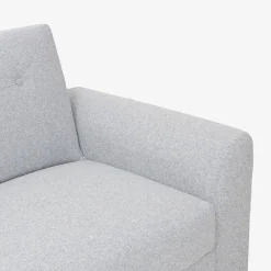 Sofá cama de 3 plazas gris Barita 216x85x85cm