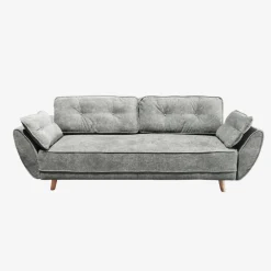 Sofá cama de 3 plazas gris Fules 212x85x85cm