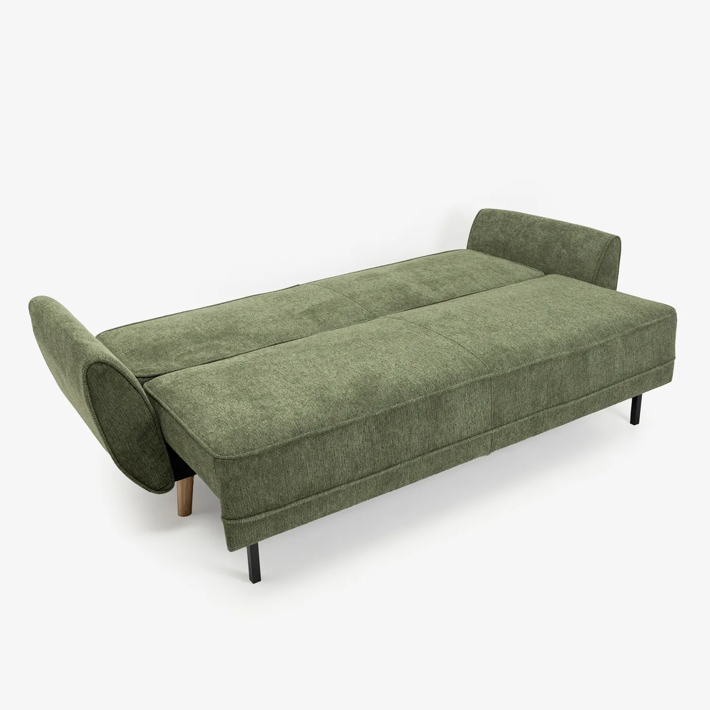 Sofá cama de 3 plazas verde Fules 212x85x85cm