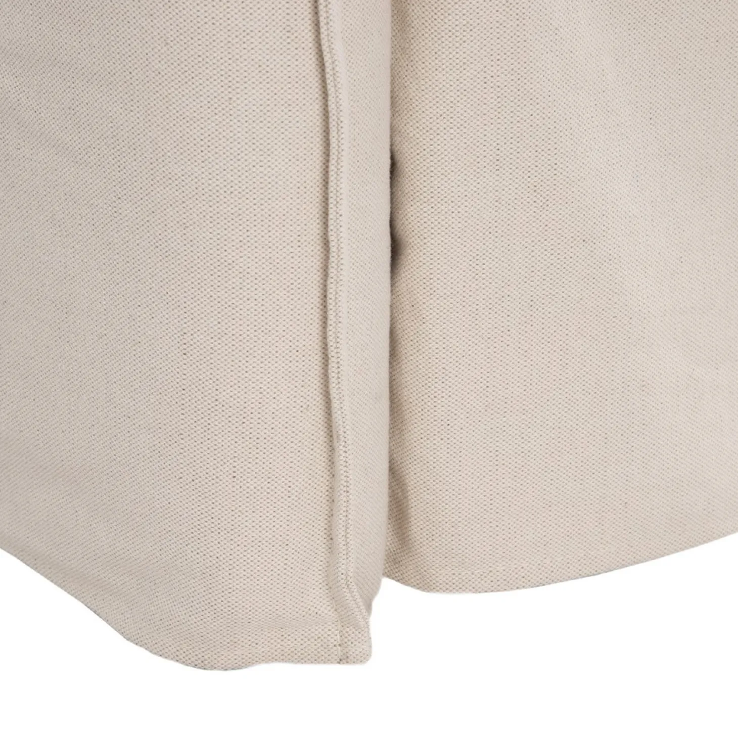 Sofá cama de algodón y lino beige 215x100x97cm