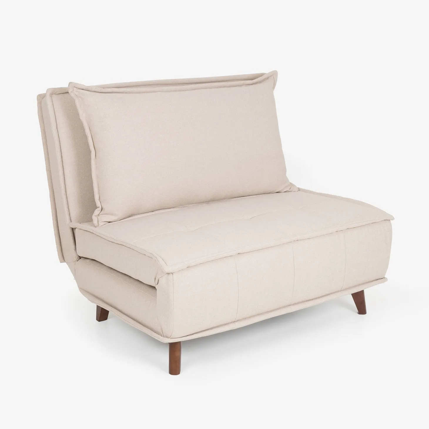 Sofá cama individual crema 104x92x84cm