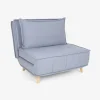 Sofá cama individual gris claro Gael 104x92x84cm