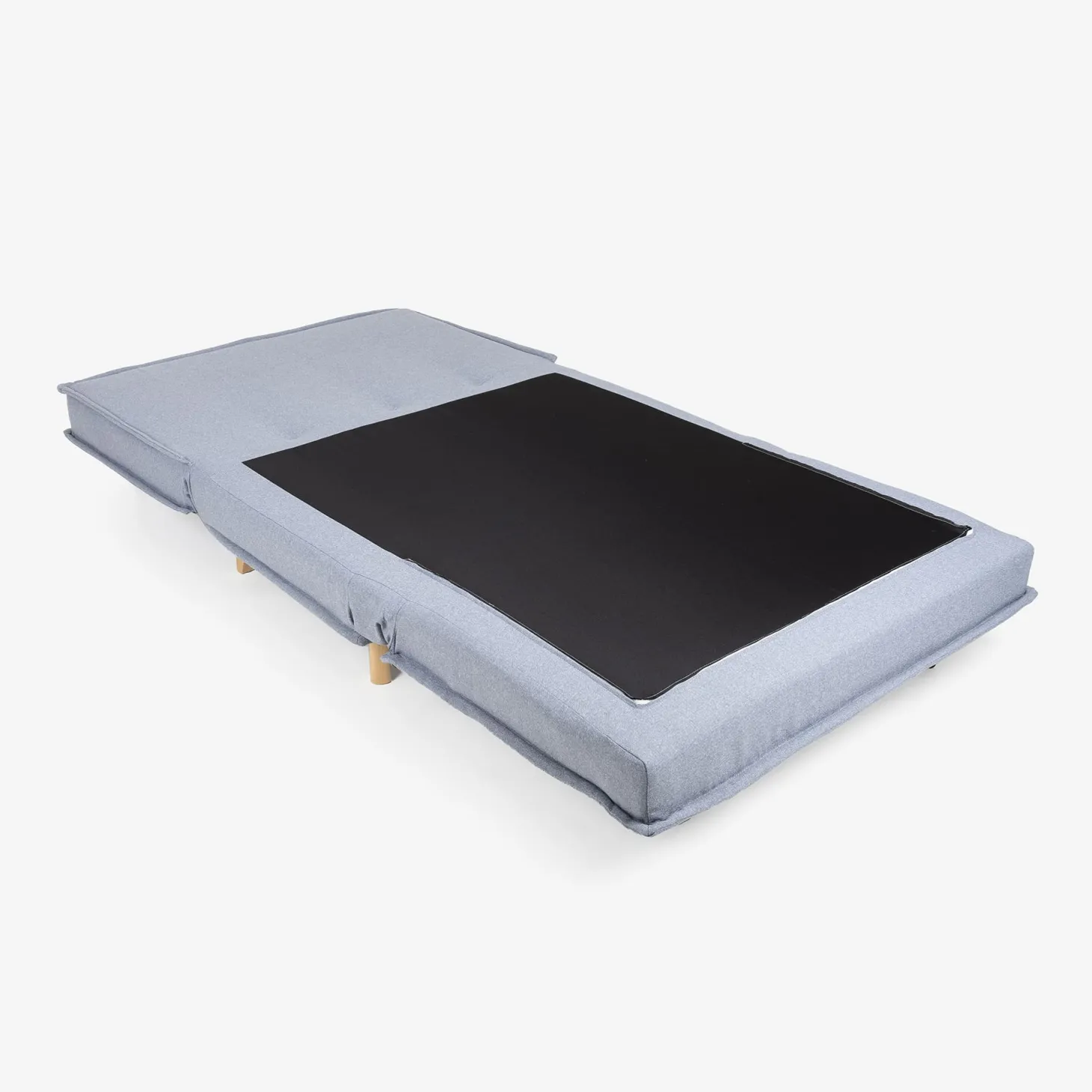 Sofá cama individual gris claro Gael 104x92x84cm