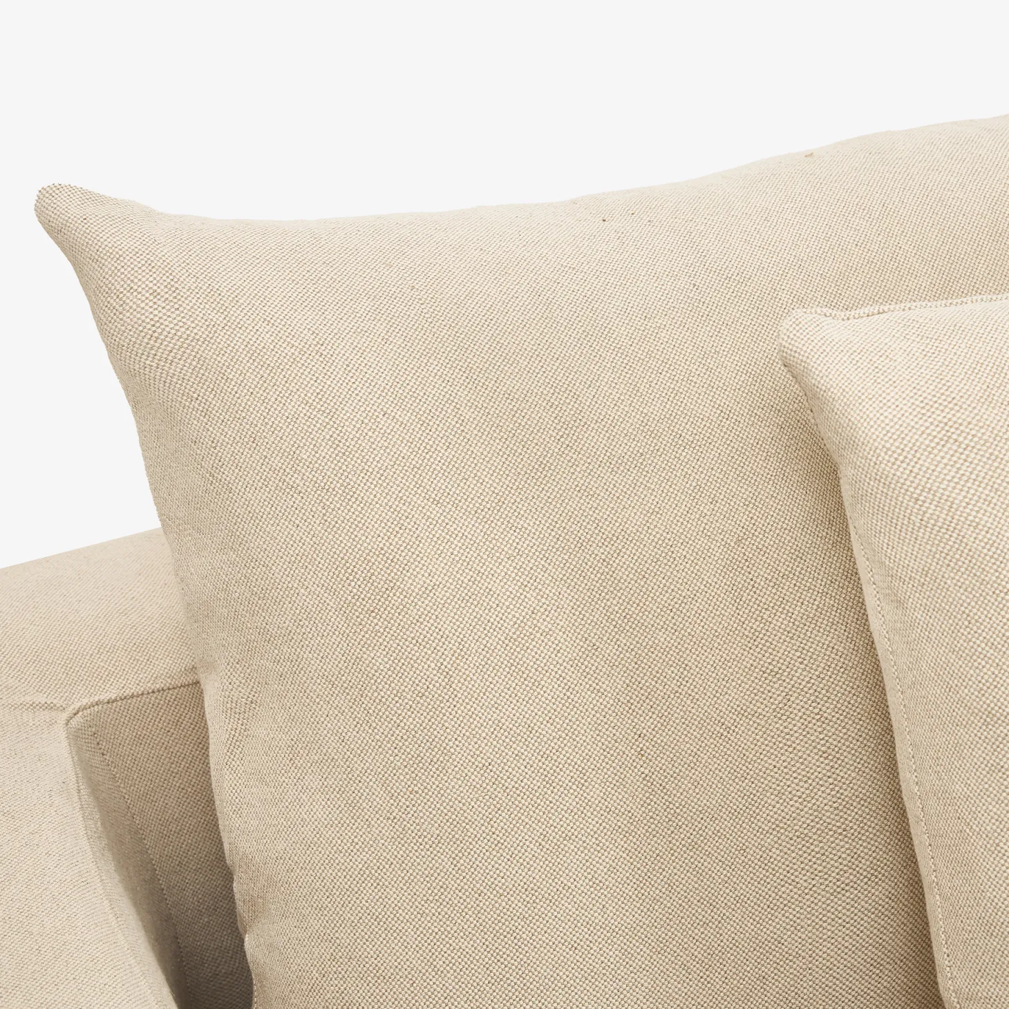 Sofá de 3 plazas de lino beige Aiden 220x110x80 Clau&Chloe