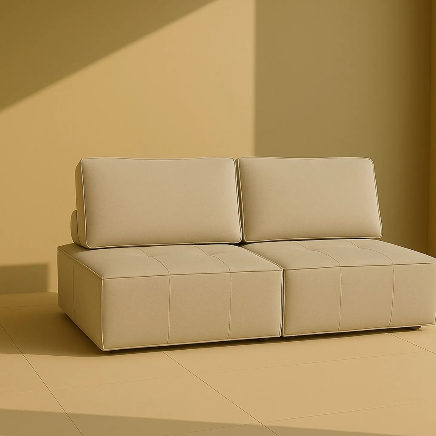 Sofá modular/butaca de algodón Hugo 100x110x82cm