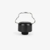 Tapón botella vino/cava negro acero inox