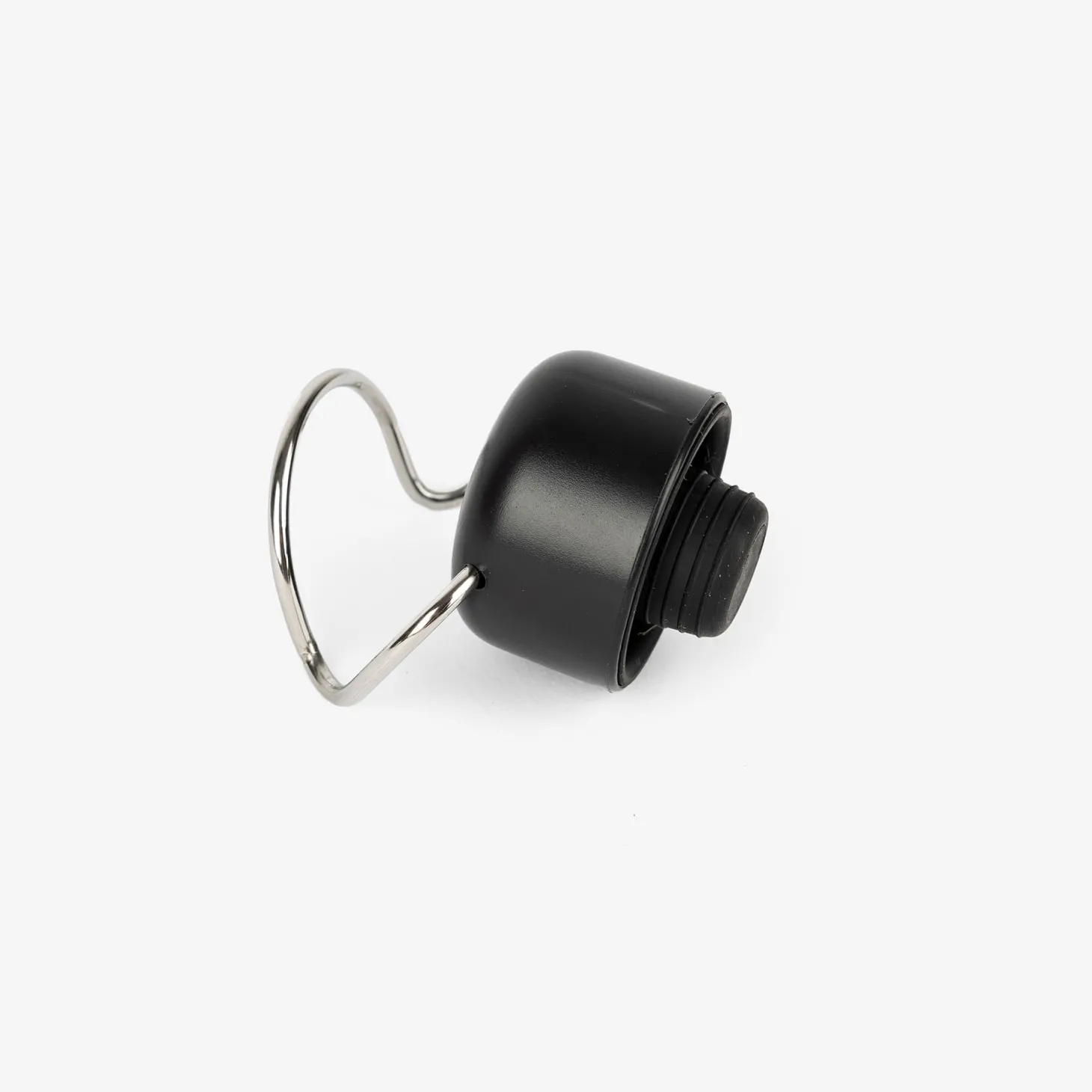 Tapón botella vino/cava negro acero inox