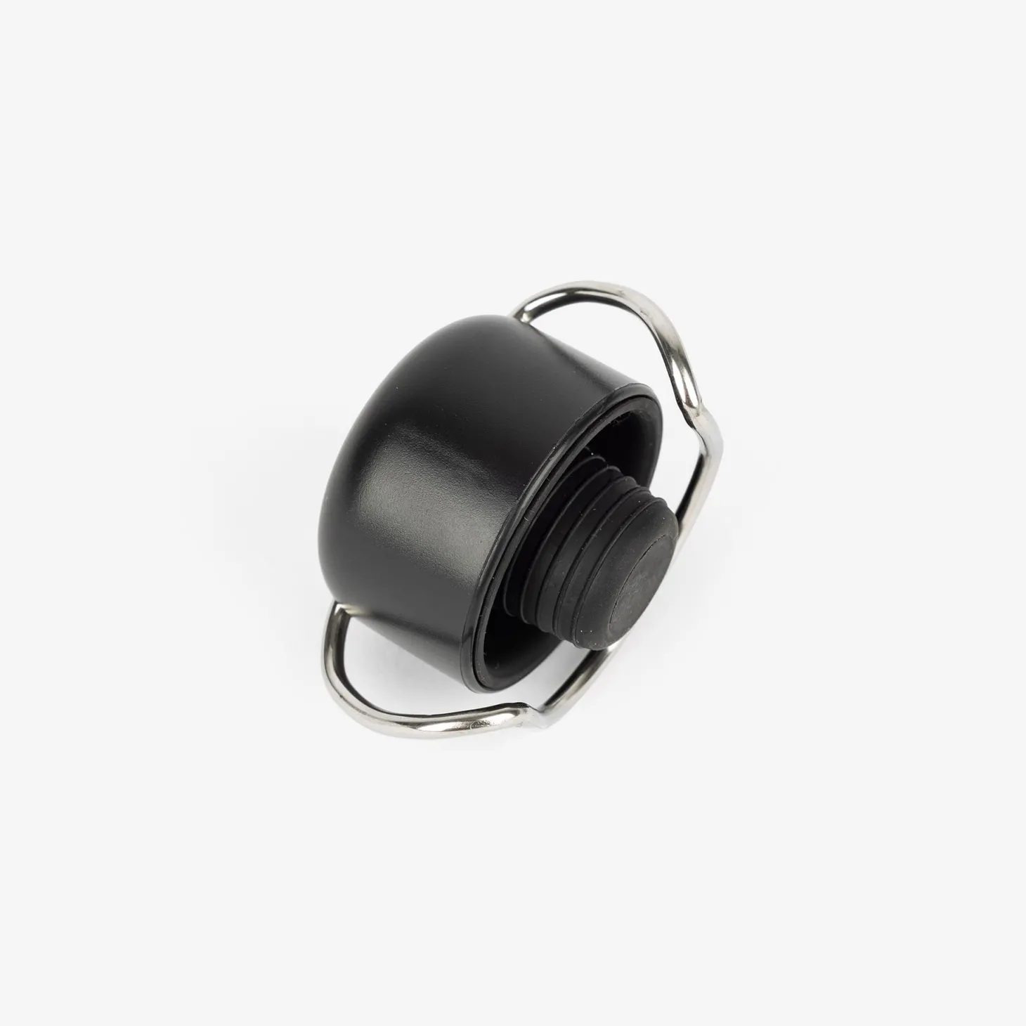 Tapón botella vino/cava negro acero inox