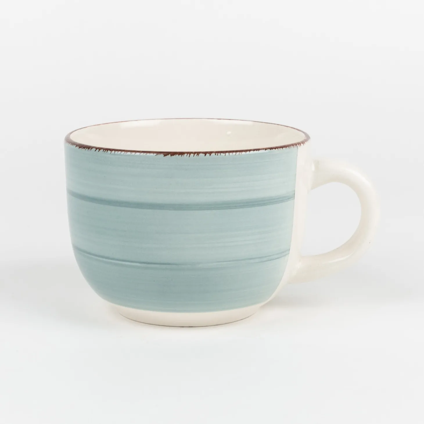 Taza jumbo azul de gres Vita 47cl