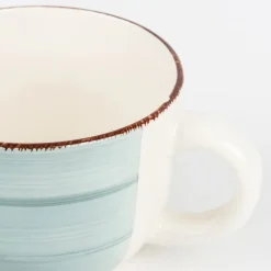Taza jumbo azul de gres Vita 47cl