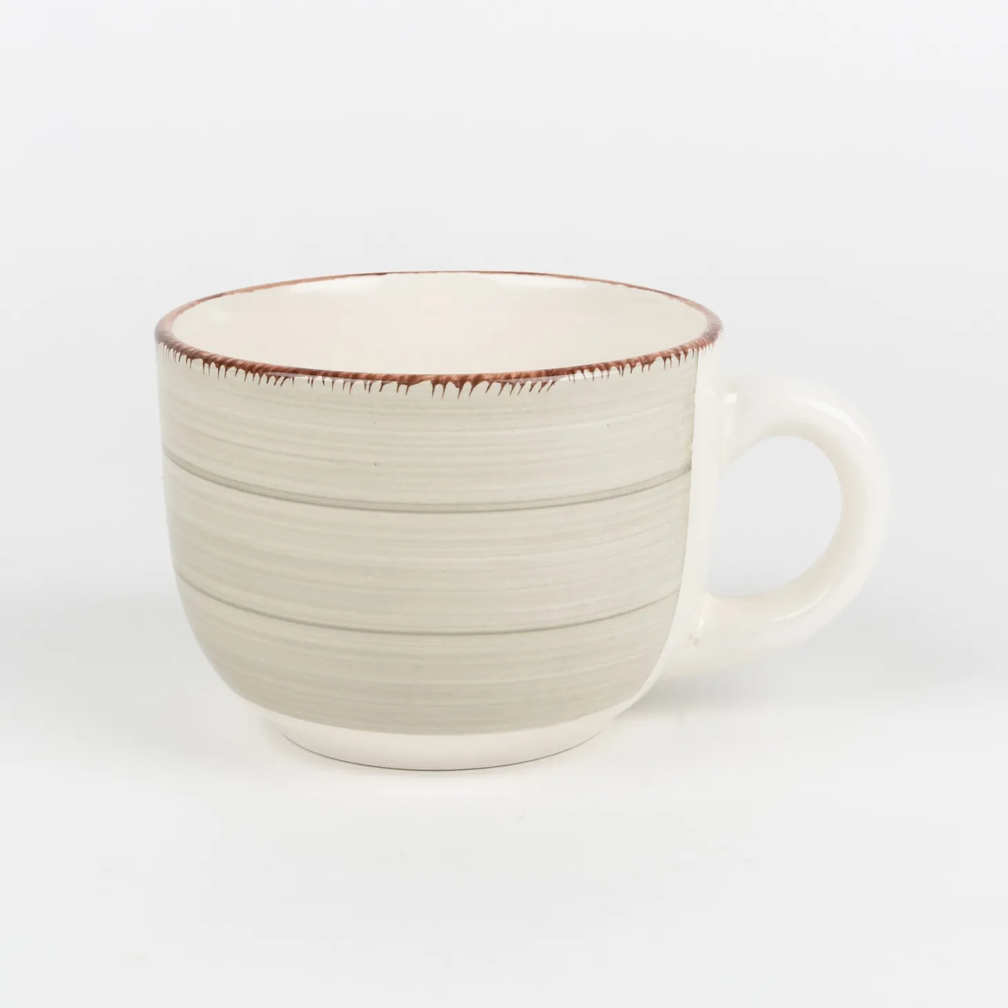 Taza jumbo beige de gres Vita 47cl