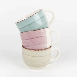 Taza jumbo beige de gres Vita 47cl