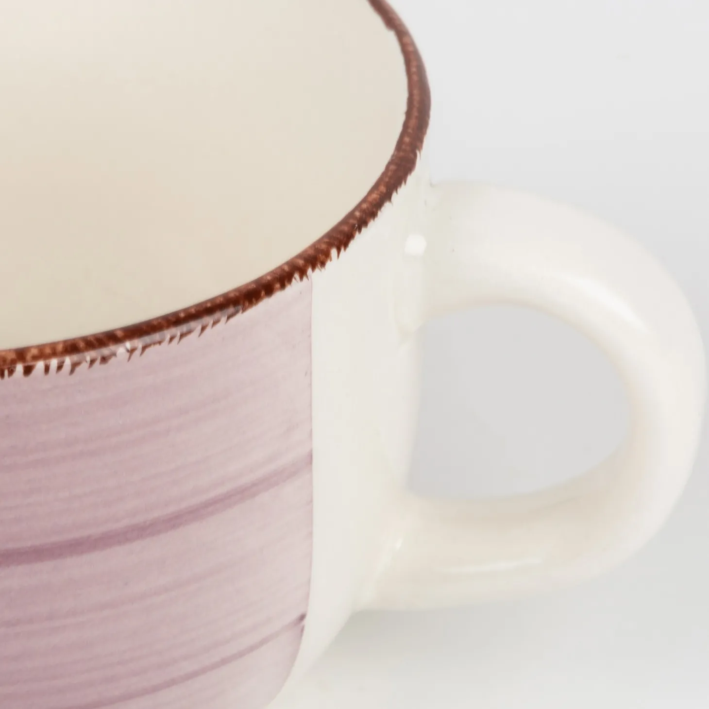 Taza jumbo rosa de gres Vita 47cl