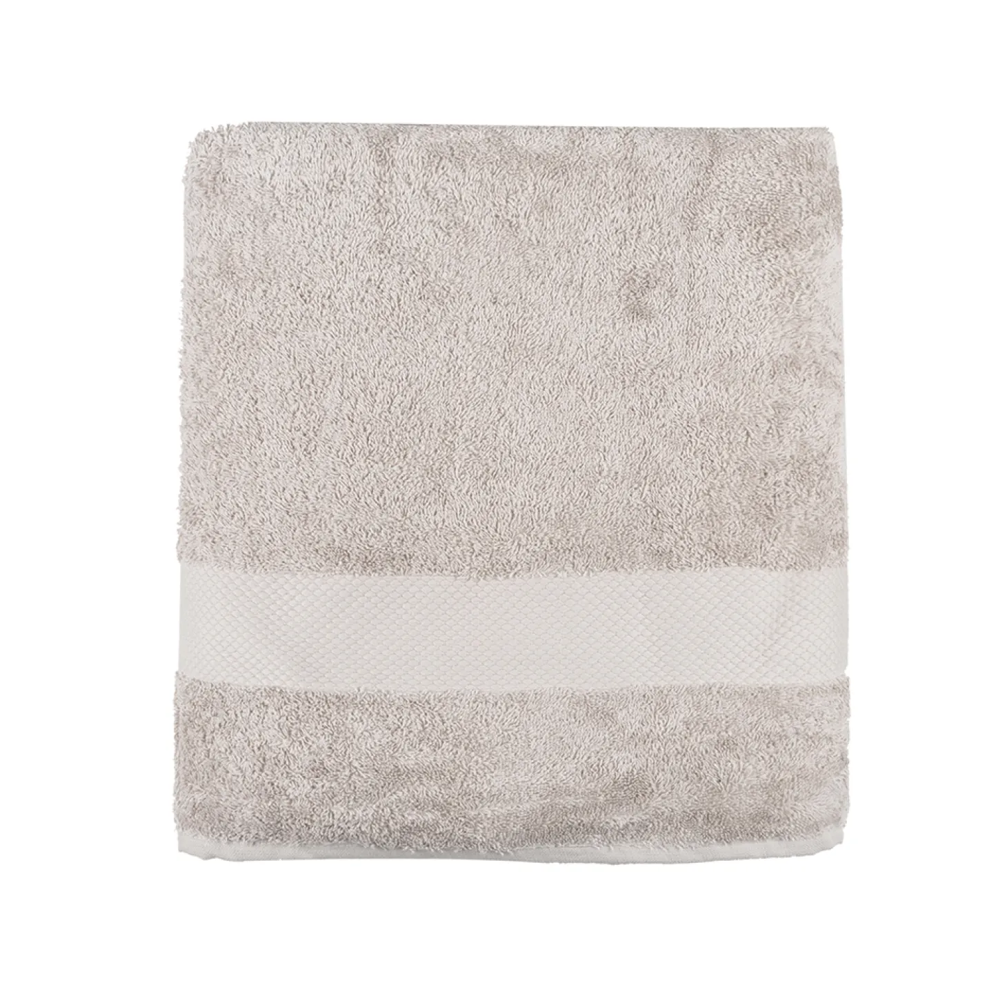 Toalla de ducha XL de algodón beige Vic 100x150cm - 500 gr/m²