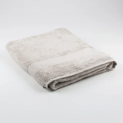 Toalla de ducha XL de algodón beige Vic 100x150cm - 500 gr/m²