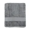 Toalla de ducha XL de algodón gris oscuro Vic 100x150cm - 500 gr/m²