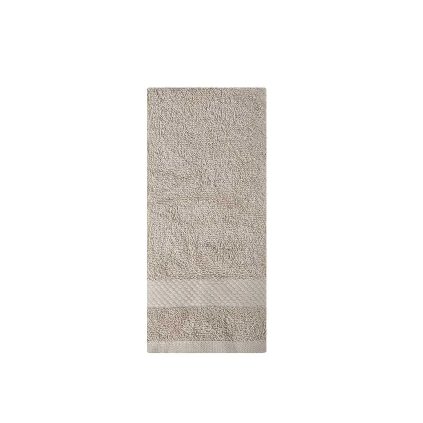Toalla de tocador de algodón beige Vic 30x50cm - 500 gr/m²