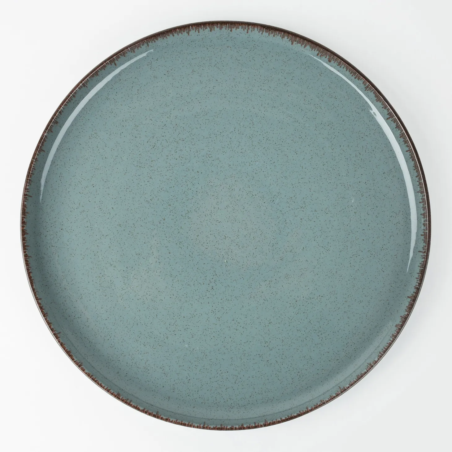 Vajilla de 12 piezas de porcelana azul Olite