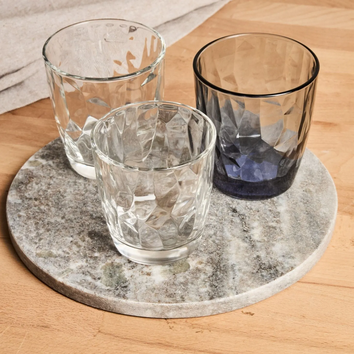 Vaso de agua de cristal transparente Diamond 30cl