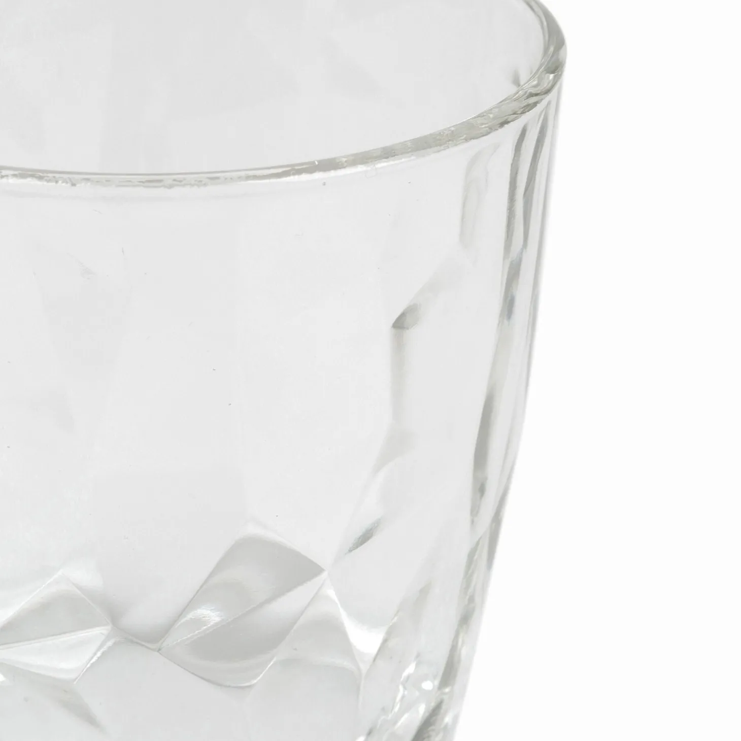 Vaso de agua de cristal transparente Diamond 30cl