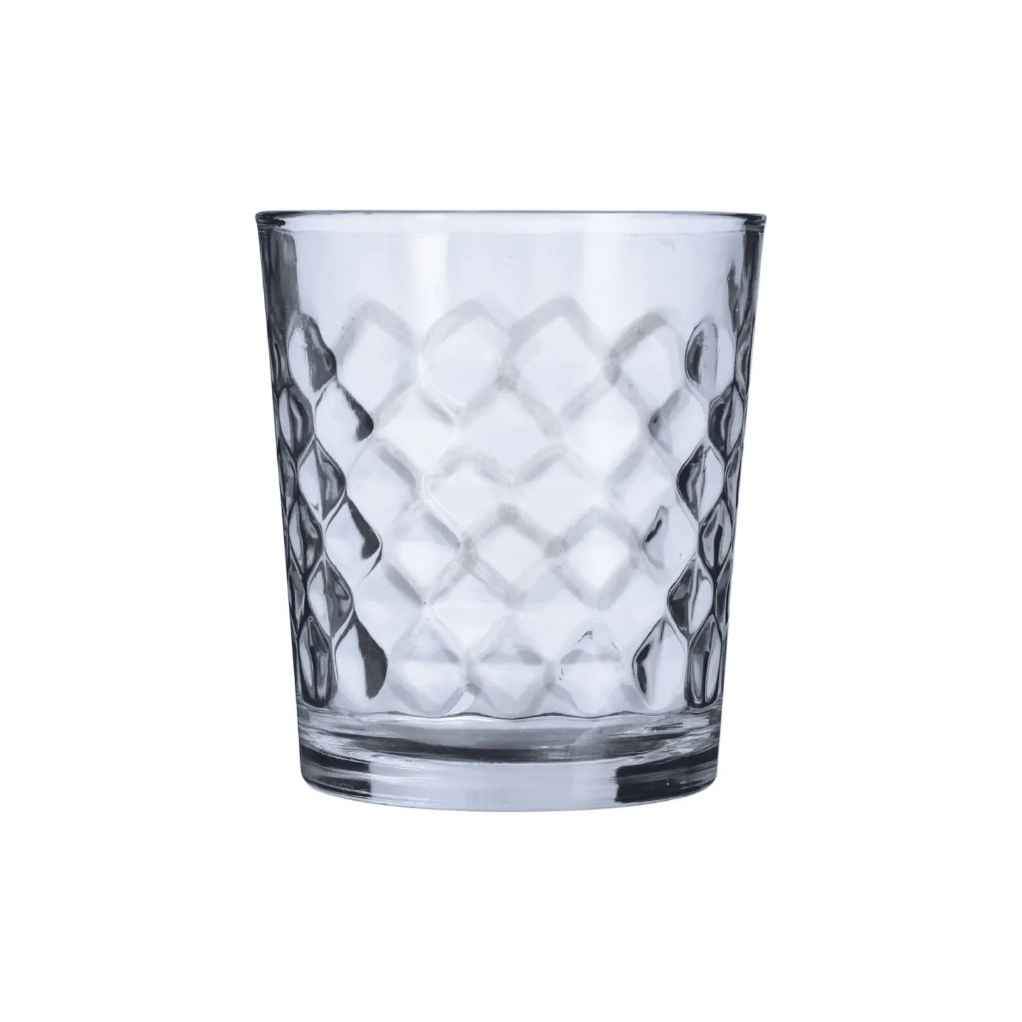 Vaso de vidrio transparente relieve Hira 36cl