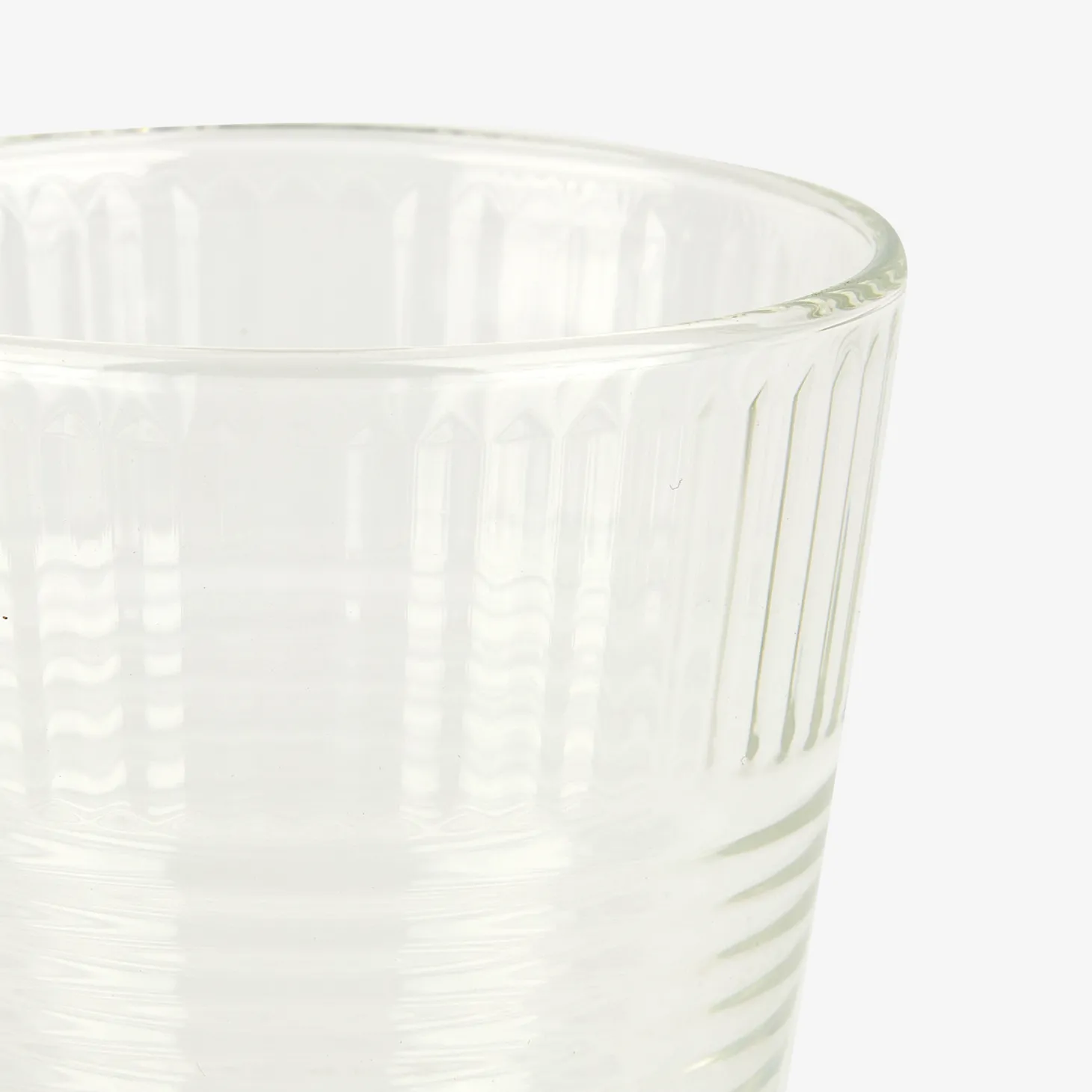 Vaso de vidrio transparente Zama 31cl Ø9x10cm