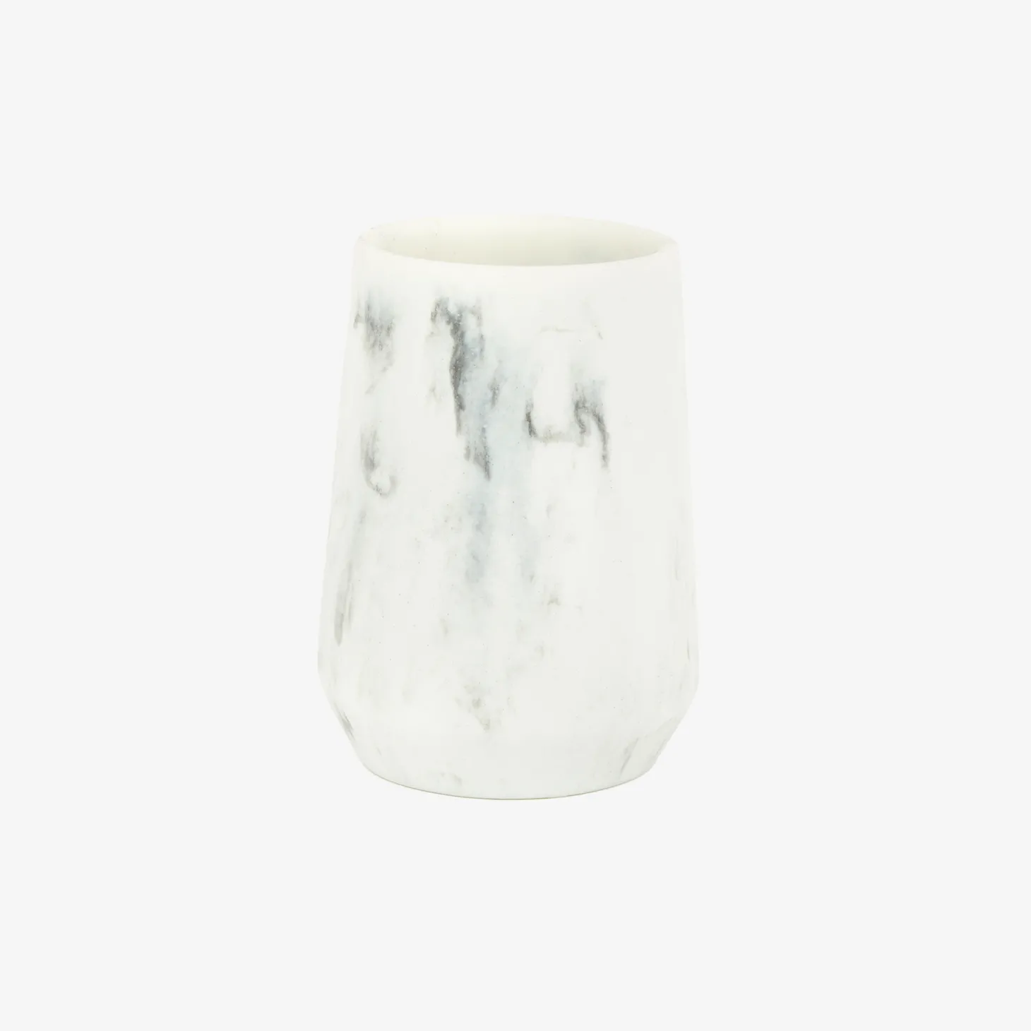 Vaso portacepillos efecto mármol Fem Ø7,8cm