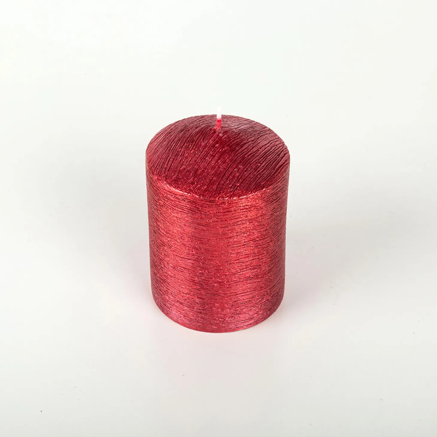 Vela decorativa pilar rojo Ø7x10cm