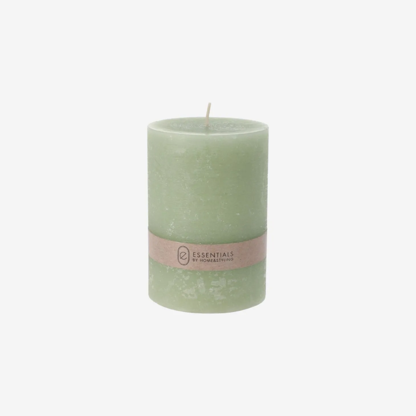 Vela decorativa verde agua Kanea Ø7x10cm