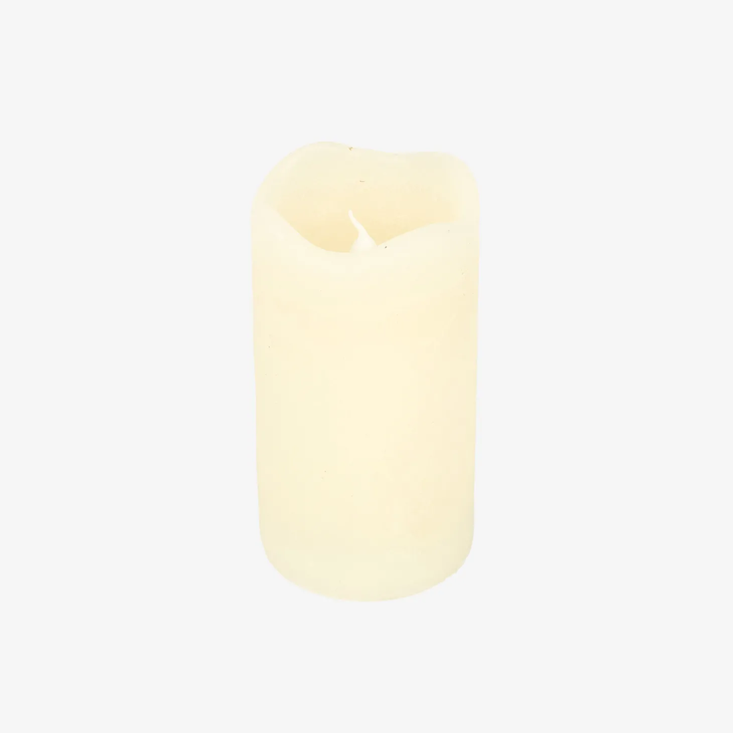 Vela LED con temporizador marfil Ø7x13cm